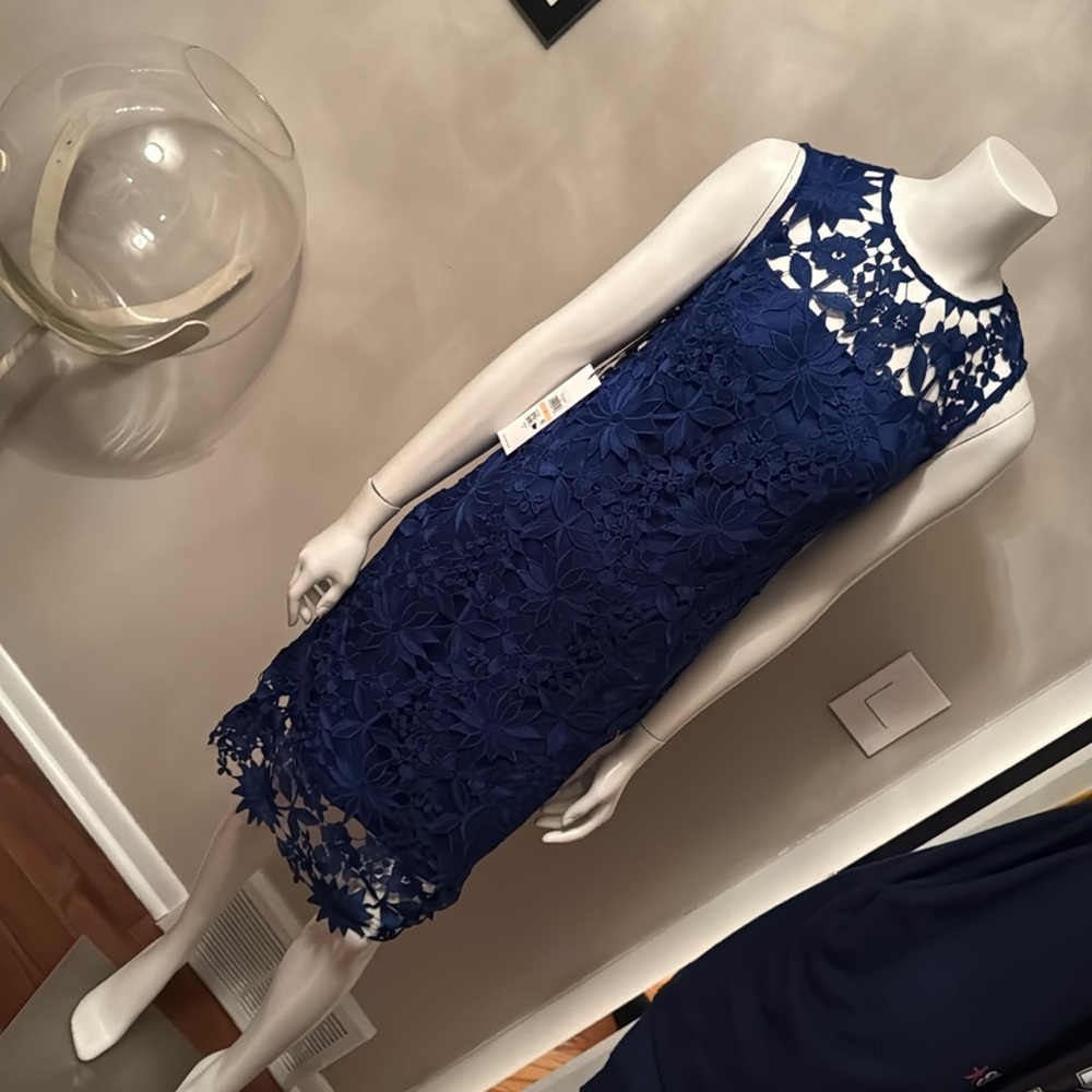 Calvin Klein blue dress NWT